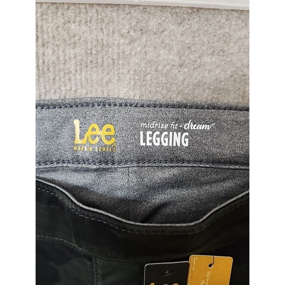 Lee Dream Jean Pull on Legging Womens 12 Forest Camo Stretch NEW - Picture 9 of 11